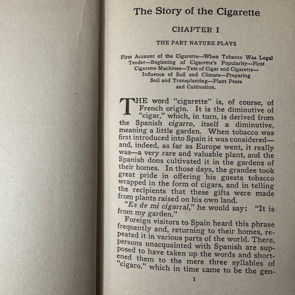 The Story Of The Cigarette William W. Young 1916 D. Appleton & Co Illustrated HC - Picture 10 of 16